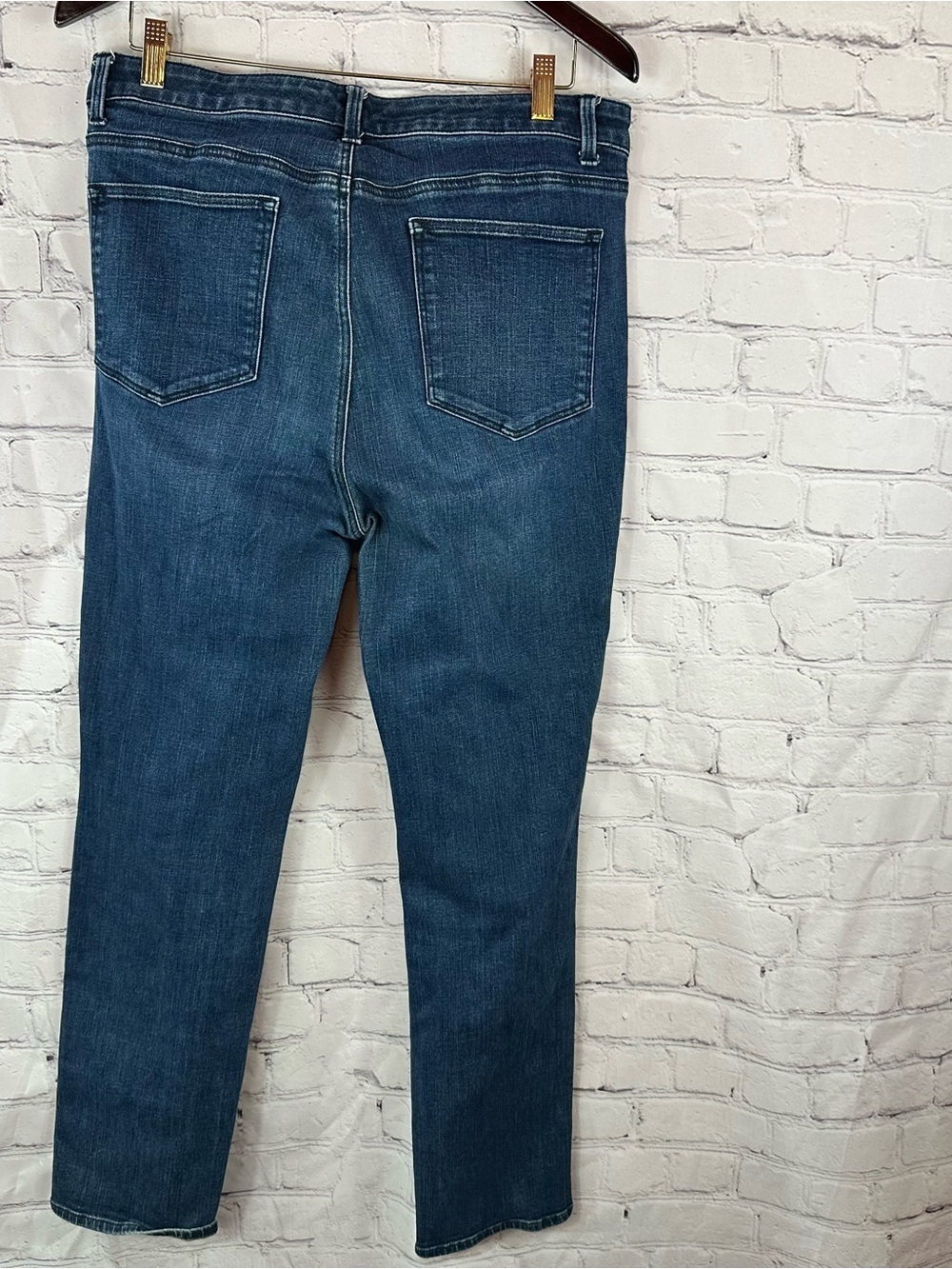 Talbots flawless high waist straight leg Jeans Women 12 minimalist boho casual - Picture 2 of 6